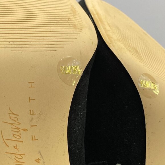 Lord & Taylor Womens Black 424 Fifth Floral Ankle Zipper Boots Size 6.5 Medium - Picture 8 of 9